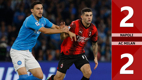 VIDEO bàn thắng Napoli vs AC Milan: 2-2 (Vòng 10 Serie A 2023/24)