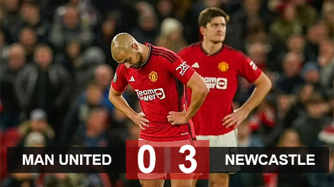 Kết quả MU 0-3 Newcastle: Quỷ đỏ bị loại khỏi League Cup
