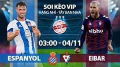 Soi kèo VIP 3/11: Espanyol vs Eibar