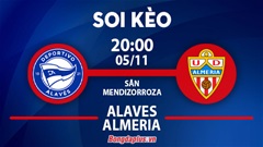 Soi kèo hot hôm nay 5/11: Alaves đè góc hiệp 1 trận Alaves vs Almeria, Tài 3 hoặc 2 ¾ trận Stabaek vs Bodo Glimt