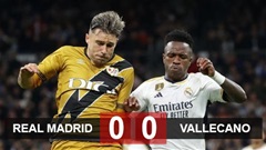 Kết quả Real Madrid 0-0 Vallecano: Los Blancos bất lực