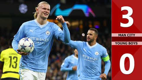 VIDEO bàn thắng Man City vs Young Boys: 3-0 (Vòng bảng Champions League 2023/24)