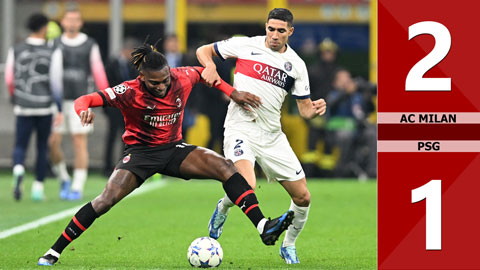 VIDEO bàn thắng AC Milan vs PSG: 2-1 (Vòng bảng Champions League 2023/24)