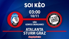 Soi kèo hot hôm nay 9/11: Atalanta đè góc hiệp 1 trận Atalanta vs Sturm Graz; Chủ nhà thắng kèo châu Á trận Real Betis vs Aris Limassol