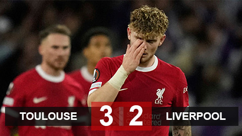 Kết quả Toulouse 3-2 Liverpool: Bị VAR từ chối bàn thắng muộn, Liverpool nhận thất bại thứ 2 từ đầu mùa