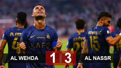 Kết quả Al Wehda 1-3 Al Nassr: Ronaldo và Telles lập công