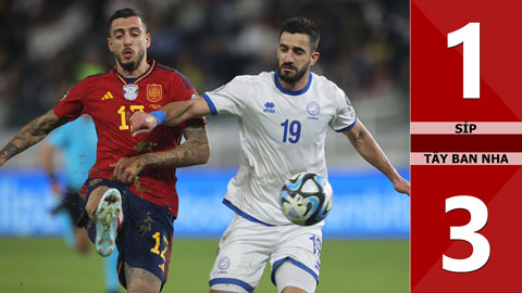 VIDEO bàn thắng Síp vs Tây Ban Nha: 1-3 (Vòng loại EURO 2024)
