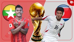 Nhận định bóng đá Myanmar vs Triều Tiên, 16h30 ngày 21/11: Đại diện Đông Nam Á khó tạo bất ngờ