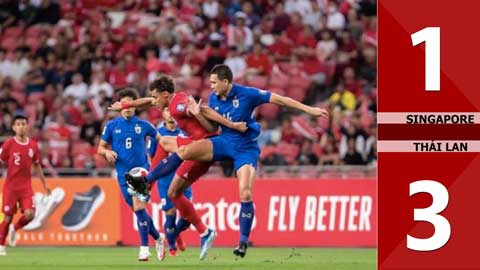 VIDEO bàn thắng Singapore vs Thái Lan: 1-3 (Vòng loại World Cup 2026)