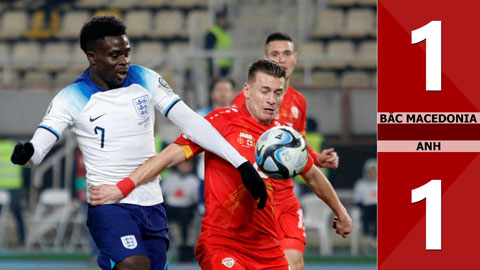 VIDEO bàn thắng Bắc Macedonia vs Anh: 1-1 (Vòng loại EURO 2024)