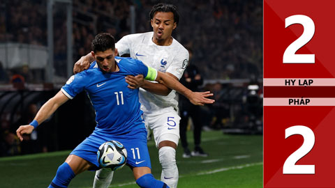 VIDEO bàn thắng Hy Lạp vs Pháp: 2-2 (Vòng loại EURO 2024)