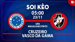Soi kèo hot hôm nay 22/11: Khách từ hòa tới thắng trận Cruzeiro vs Vasco da Gama; Xỉu góc hiệp 1 trận Fluminense vs Sao Paulo