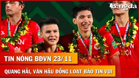 Tin nóng BĐVN 23/11: Quang Hải sắp trở lại, Đoàn Văn Hậu không cần phẫu thuật