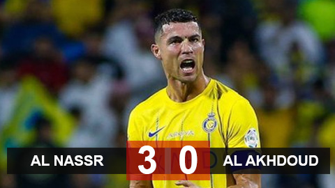 Kết quả Al Nassr 3-0 Al Akhdoud: Ronaldo lập cú đúp