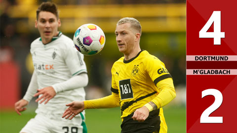 VIDEO bàn thắng Dortmund vs M'gladbach: 4-2 (Vòng 12 Bundesliga 2023/24)