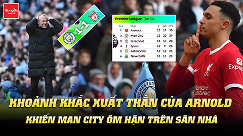 Khoảnh khắc xuất thần của Alexander-Arnold khiến Man City ôm hận ngay tại Etihad