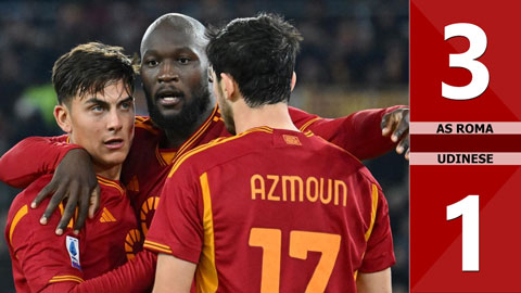 VIDEO bàn thắng AS Roma vs Udinese: 3-1 (Vòng 13 Serie A 2023/24)