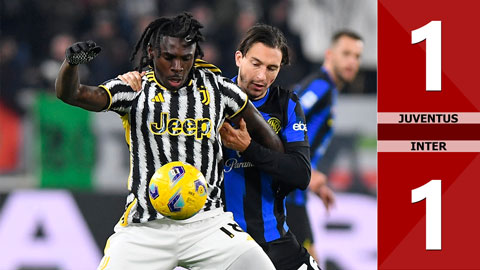 VIDEO bàn thắng Juventus vs Inter: 1-1 (Vòng 13 Serie A 2023/24)