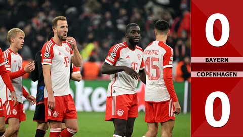 VIDEO bàn thắng Bayern vs Copenhagen: 0-0 (Vòng bảng Champions League 2023/24)