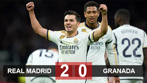 Kết quả Real Madrid 2-0 Granada: Thắng dễ để giữ đỉnh