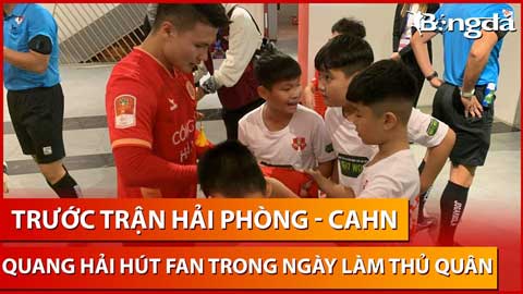 Không có tên tivi: Quang Hải khiến đường hầm sân Lạch Tray 'náo loạn' trong ngày làm đội trưởng CAHN