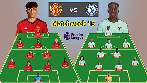 Soi đội hình ra sân của MU vs Chelsea