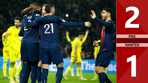 VIDEO bàn thắng PSG vs Nantes: 2-1 (Vòng 15 Ligue 1 mùa giải 2023/24)