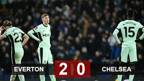 Kết quả Everton 2-0 Chelsea: The Blues lại thua