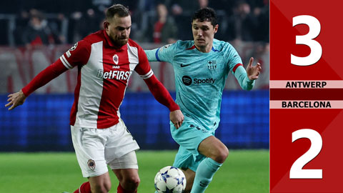 VIDEO bàn thắng Antwerp vs Barcelona: 3-2 (Vòng bảng Champions League 2023/24)