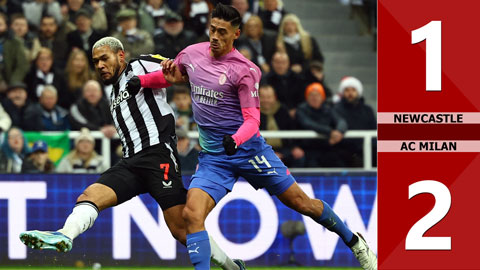 VIDEO bàn thắng Newcastle vs AC Milan: 1-2 (Vòng bảng Champions League 2023/24)