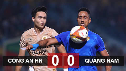 Kết quả CLB Công an Hà Nội 0-0 CLB Quảng Nam: Thêm một trận thất vọng
