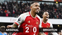 Kết quả Arsenal 2-0 Brighton: Havertz ghi bàn, Arsenal trả hận thành công 