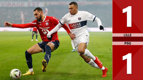 VIDEO bàn thắng Lille vs PSG: 1-1 (Vòng 16 Ligue 1 mùa giải 2023/24)