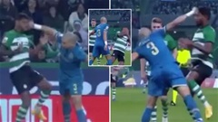 Pepe đấm thẳng mặt đối thủ, nhận thẻ đỏ trực tiếp