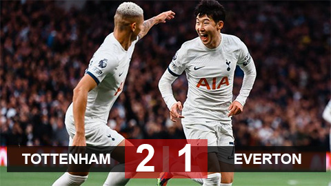 Kết quả Tottenham 2-1 Everton: Run rẩy leo lên thứ 4