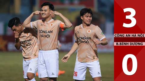 VIDEO bàn thắng Công an Hà Nội vs B.Bình Dương: 3-0 (Vòng 8 V.League 2023/24)