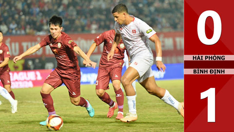 VIDEO bàn thắng Hải Phòng vs Bình Định: 0-1 (Vòng 8 V.League 2023/24)