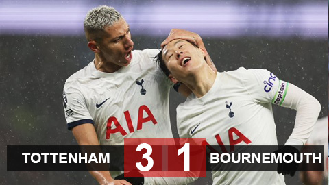Kết quả Tottenham 3-1 Bournemouth: Spurs áp sát top 4