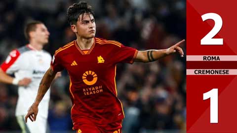 VIDEO bàn thắng Roma vs Cremonese: 2-1 (Vòng 1/8 Coppa Italia 2023/24)