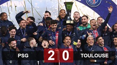 Kết quả PSG 2-0 Toulouse: Danh hiệu đầu tiên cho Enrique
