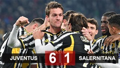 Kết quả Juventus 6-1 Salernitana: Khởi đầu không tốt, Juventus vẫn hoàn tất 'set tennis' ở Coppa Italia