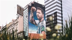 Tác phẩm khổng lồ về Messi tranh giải quốc tế