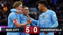 Kết quả Man City 5-0 Huddersfield: 'Vua kiến tạo' De Bruyne trở lại