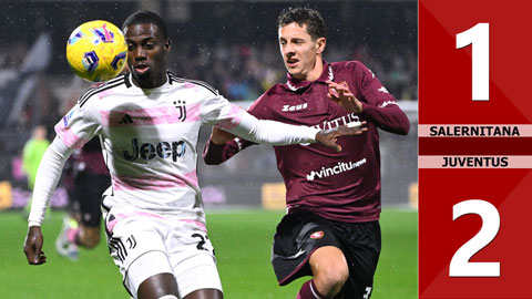 VIDEO bàn thắng Salernitana vs Juventus: 1-2 (Vòng 19 Serie A 2023/24)