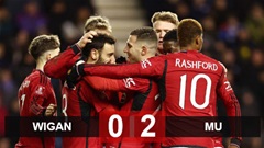 Kết quả Wigan 0-2 MU: Quỷ đỏ giành vé vào vòng 4 FA Cup