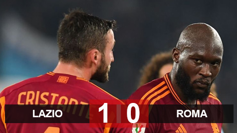 Kết quả Lazio 1-0 Roma: Lazio vào bán kết Coppa Italia