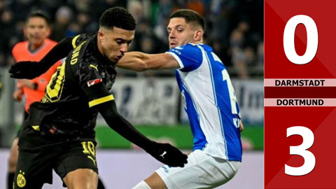 VIDEO bàn thắng Darmstadt vs Dortmund: 0-3 (Vòng 17 Bundesliga 2023/24)