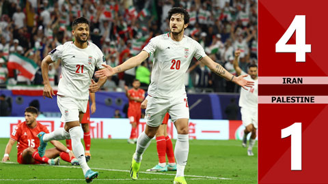 VIDEO bàn thắng Iran vs Palestine: 4-1 (Vòng bảng Asian Cup 2023)