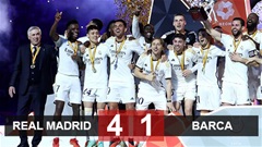 Kết quả Real Madrid 4-1 Barca: Đêm thăng hoa của Vinicius
