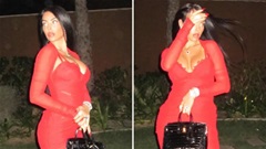 Bạn gái Ronaldo, Georgina Rodriguez lộng lẫy trong đầm hồng bó sát